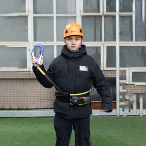 Camnal Industrial Safety Harness Belt for Lineman Anti-Fall Arrester System 1000KG Capacity Adjustable Length Single Lap Quick