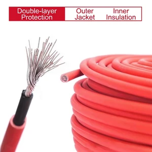 NCNF for for 4mm2 6mm2 10mm2 Solar PV Cable DC 1500V XLPO Insulation Tinned Copper for PV Power System Model