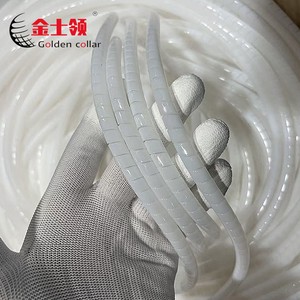PTFE Split Spiral Hose Tubing Food Grade High Temp Abrasion Proof Flexible Protective Sleeve for Wire Cable Management
