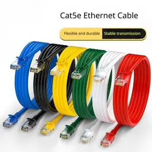 Factory Supply UTP Cat5 Patch Lead RJ45 Male To Male Lan Ethernet Cable Customized Color Length Bulk Wholesale Network Cord