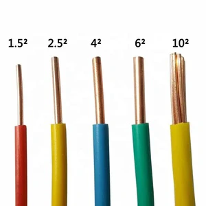 Hot Selling Home Building Wiring Construction Bv Bvr Wire and Cable 1.5mm 2.5mm 4mm PVC Insulated Copper Wire Cable