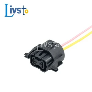 Auto Parts IP67 Rated Pure Copper Conductor Waterproof Housing Electronic Plug Harness Connector 2-pin Rubber Car Home Appliance
