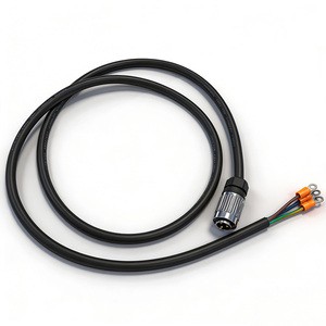 Custom Industrial Circular Connector Cable Harness with Ring Terminals for Automation Equipment Power Connection