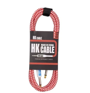 Electric Guitar Effects Pedals Connection Cable No Noise Shielded Bass Cable Metal 6.35mm Connector Audio Guitar Accessories 3M