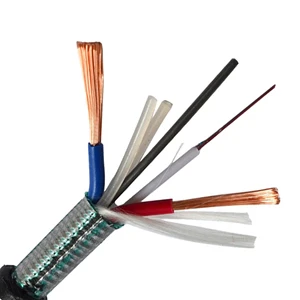 High Quality JIQIAN G652D Hybrid Optical-Electrical Cable 6-Core Electric Fiber Optic 2 Copper Power Wires Cables Communication