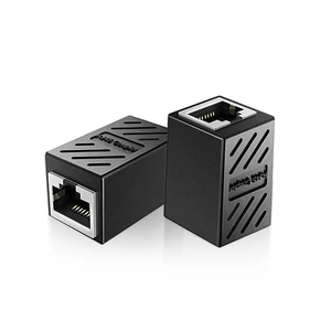 ZOERAX RJ45 Network Straight Head Cable Connector Computer Plug Jack One-Point Network Extender Splitter -40C 70C Operating