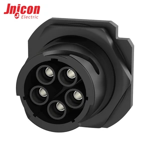 M40 5 Pin 50A 300V IP67 Bayonet Connector High Current Circular Plug for Solar Energy Storage Power Distribution