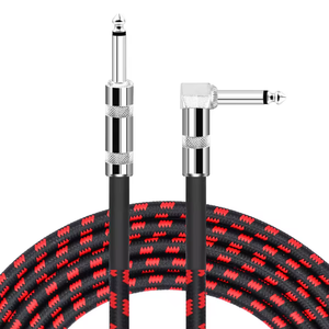OEM 1/4-inch Color Braided Durable Mono TS Electric Guitar Audio Cable Various Bass Instrument Amplifier Cables