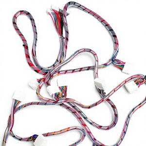Multi-Pack Spiral-Wrapped Wiring Harness Set, Male-to-Female Connector Cables with Clear Split Loom for Electronics & Appliances