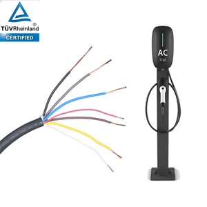 For TUV Certified New Energy Tram Charging Pile Cable European Standard 7-Core Oxygen-Free Copper 16A Rated Current TPU.