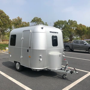 Riveted Aluminum Travel Trailer | Lightweight Towable Camper | Retro Style Camping Caravan