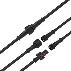 IP65 Waterproof Electrical Cable Connectors | M12 M13 M14 M15 M16 Male Female 2 3 4 5 Pins Cores | Outdoor LED Light Power Cord