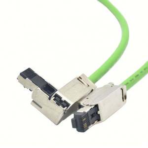 Waterproof IP67 Metal RJ45 Connector Industrial Automation Cable Molded Wire Connectors Cable