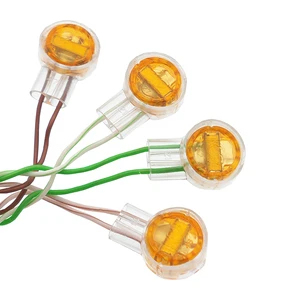 K1 Network Cable Terminals K2 Wire Telephone UY Wiring Connector Single Pin Gel Filled Lock Joint ABS 2P Adaptor Connection