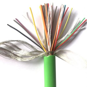 Sheathed PUR Torsion Resistant Oil Resistant Flexible Twisted Pair Shielded Control Robot Cable PVC Copper Core Insulated Wire
