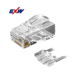 8Pin Cat6 RJ45 Connector Cat6 Modular Plugs Cat 6 Network Ethernet UTP Cable RJ45 Crystal Plug