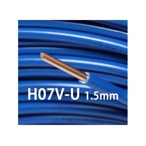 PVC Insulated Single Core Solid Conductor H07V-U 1.5mm Copper Cable House Wiring
