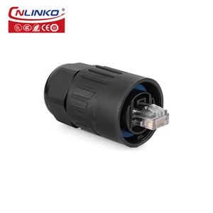 Cnlinko Waterproof Rj45 Ethernet Cable Connectors Rj45 12V Network Connector For Outdoor Signal,DMX Lighting