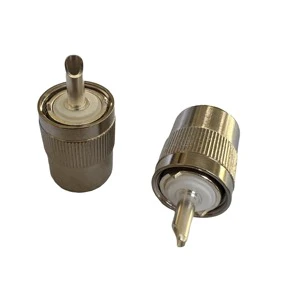 All Copper PL-J7 Connector Factory Supply PL Male Connector for RG8 RG213 400 Cable