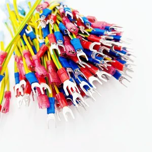 Custom fork terminal wire harness for industrial equipment