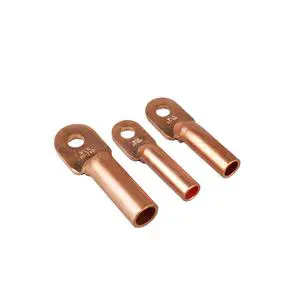 AWG Battery Lugs 3/8 Ring Terminals Electrical Connectors Tin Plated Copper Eyelets For Industrial Use Vehicle Battery Cable