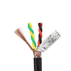 Sheathed PUR Torsion Resistant Oil Resistant Flexible Twisted Pair Shielded Control Robot Cable