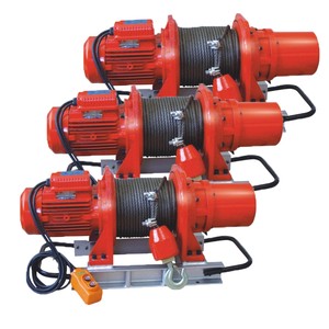 Lifting Construction Material Electric Winch 500kg Long Cable Winch 12m Wire Rope Hoist Remote Control IP55 Protection