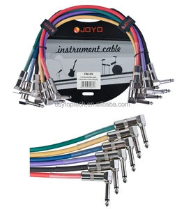 Joyo CM-05 6-Pack 1.2 ft Metal Guitar Patch Cable