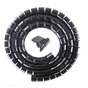 PE Spiral Cable Wrap Sleeve Flexible Wire Organizer Tube Expandable Cable Management for Wire Harness Protection Cable Bundling