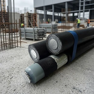 CIS HTA 3x1x150 Mm2 Aluminum Medium Voltage Twisted Cable 12/20 KV XLPE PE Jacket Industrial Construction Use NFC 33 226