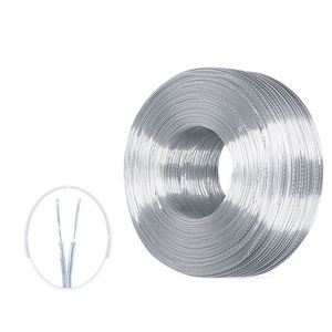 UL2468 Transparent Electric Wire 28awg 20awg 2 Core PVC Insulated Transparent Parallel Cable Roll