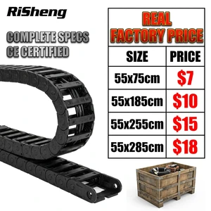 Enhanced Flexible Nylon Detachable Fully Enclosed Cable Drag Chain for Cable Protection