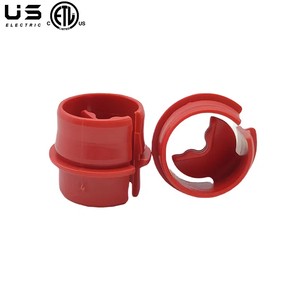 3/4 Inch Red Sheath Non-Metallic Cable Connector Snap Style Installation Labor Saving Plastic Cable Connector for Confined Areas