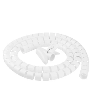2M Flexible Spiral Cable Wire Protector 25mm Circle Sutra Organizer Management Tie Telecom Parts Cable Protective Tube Clip