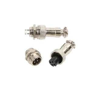 Aviation Plug Socket Male Female GX12-2Pin 3Pin 4Pin 5Pin 6Pin 7Pin Aviation Connector Adapter IP44 Waterproof Copper