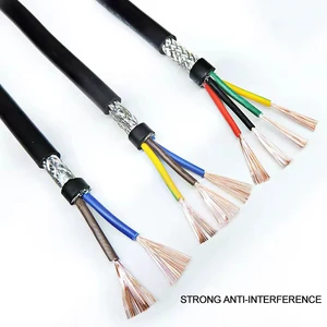 RVVP Shielded Flexible Control Cable PVC Tinned Copper Wire for Audio, Instrument, PLC & Security System (0.5-2.5mm²)