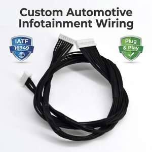 Custom Terminal Wire Harness with Copper Core PTFE Insulation IP66 Rated for Motorcycle & EV Applications