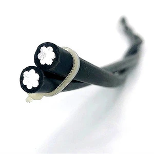 Preassembled Twisted ABC Cables from China 2x10mm² 2x16mm² 2x25mm² Aluminum Wire Overhead Aerial Bundle Line XLPE Insulation