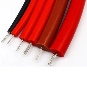 Silicone Rubber High Voltage Ignition Wire 3KV 5KV 10KV 15KV DC Heat Resistant Motor Lead Cable