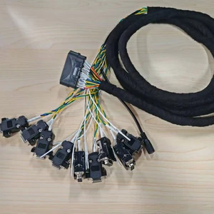 Industrial Tailored IP65 2m Length D-Sub Multi-Pin Connectors PVC-Insulated Copper Shielded Cable for Tractor/Agricultural