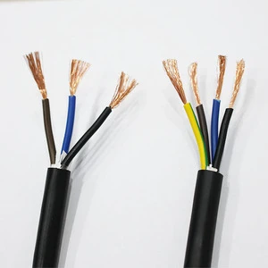 2 Core 3 Core 4 Core Fire Resistant RVV Power Cable Wires PVC Insulated Copper Conductor Control Cable