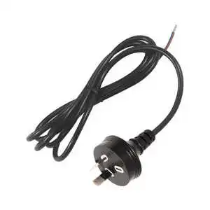 Bare End Stripped Power Cord Extension Solar Inverter Cable Renewable Energy Supply IP11 Au 3 Pin Plug Home Appliance 1m 10A