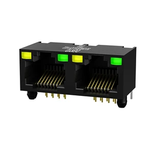 8P8C RJ45 Female/Male Shielded PCB Connector Cat5e Cat6 Cat6a Ethernet Socket Plug without Transformer