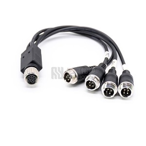 Can Bus M12 Connector Cable Y 12 Pin Cable Wire Harness