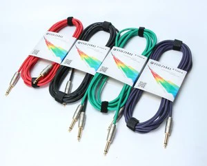 High Quality Colorful Guitar Cable 6mm Full Copper Core With Shield Guitar Parts Musical Instruments