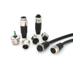 KRONZ Customized 7/8 Inch Circular 3 Pin Power Cable Assembly Straight Female Unshielded Connector With Pre-Molded PVC Cable
