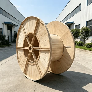 OEM ODM Customized Size Wind Solar New Energy Power Cable Arranging Wooden Cable Drums