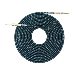 OEM ODM Hi-end Guitar Cable 6M Straight to Right Angle Instrument Cable Noise reduction connection Metal Jack Guitar cable