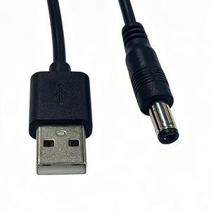 22AWG Black USB Male to DC5.5*2.1mm/2.5mm & DC4.0*1.7mm & DC3.5*1.35mm Male Power Cable for Computer Home Appliance
