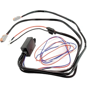 Factory Direct 300W Motorcycle LED Spotlight Remote Control Switch One-to-two Headlight Wiring Harness Low High Beam Strobe